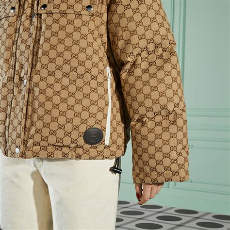 Gucci Doudoune sans manches en toile GG.